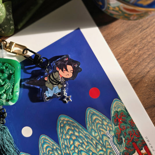Rebel Meow Keychain