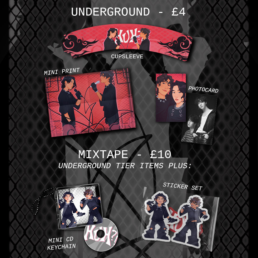 HUH?! Sope Cupsleeve Event Merch