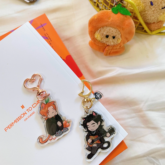 Min Meow Acrylic Charms