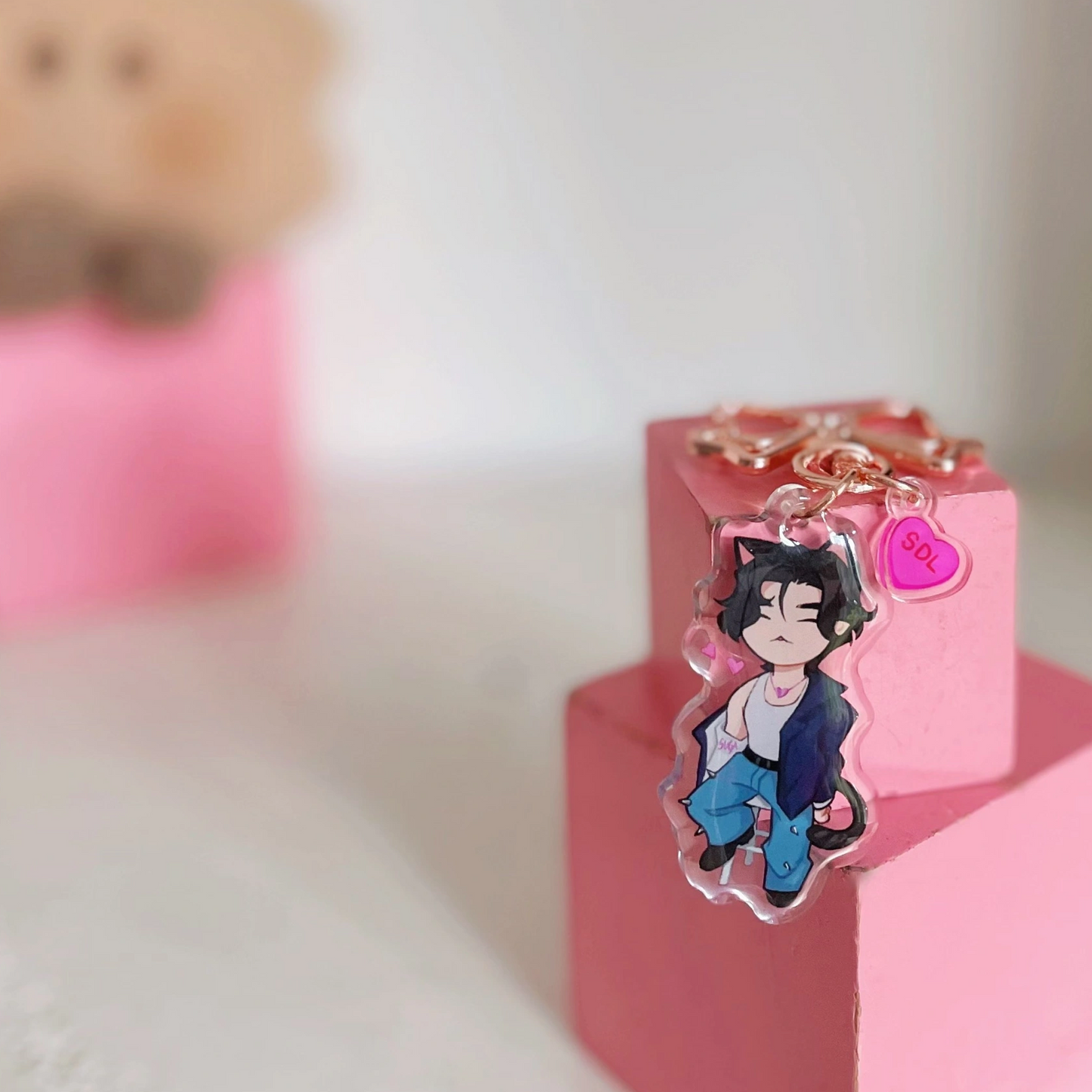 Min Meow Acrylic Charms